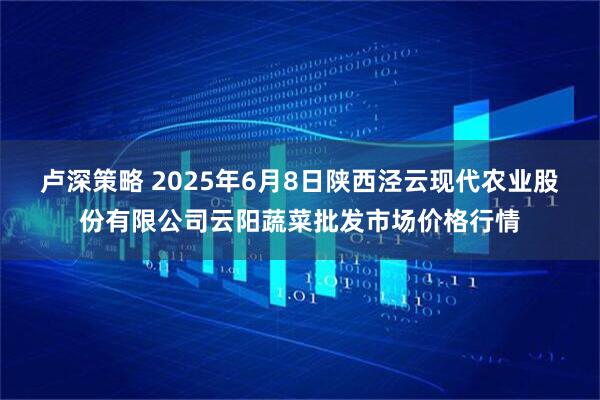 卢深策略 2025年6月8日陕西泾云现代农业股份有限公司云阳蔬菜批发市场价格行情