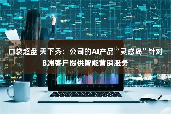 口袋超盘 天下秀：公司的AI产品“灵感岛”针对B端客户提供智能营销服务