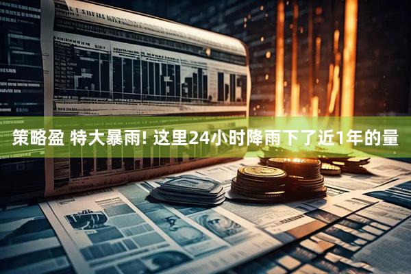 策略盈 特大暴雨! 这里24小时降雨下了近1年的量