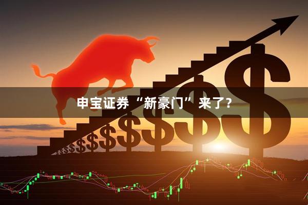 申宝证券 “新豪门” 来了？